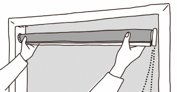 つっぱりロールスクリーン（ロールカーテン）｜ロールスクリーン