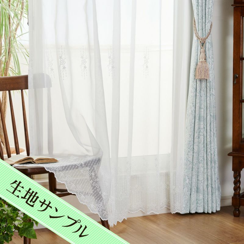 二段の小花の刺繍がかわいい高級トルコ刺繍レース テーモ(L 二段の小花の刺繍がかわいい高級トルコ刺繍レース テーモ(L