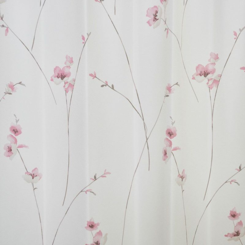 遮光率100％水彩画タッチの花柄が優しい雰囲気の完全遮光カーテン