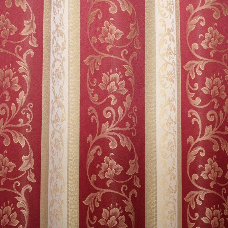 遮光裏地付き二重カーテン アラベスク柄が美しいジャガードカーテン