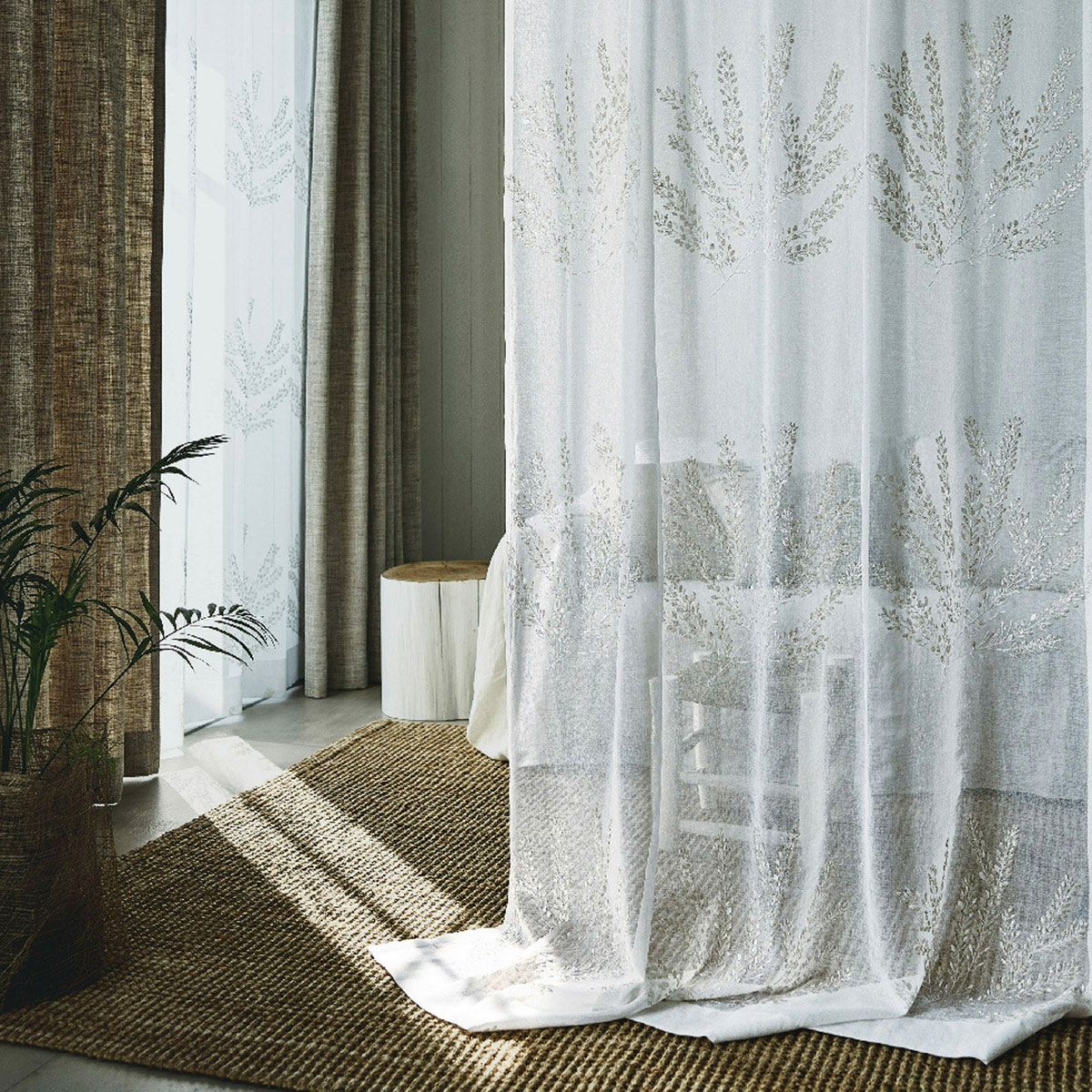 高級レースカーテン エンブロイダリー プリント カーテン通販専門店インズ カーテン専門のインテリアショップ