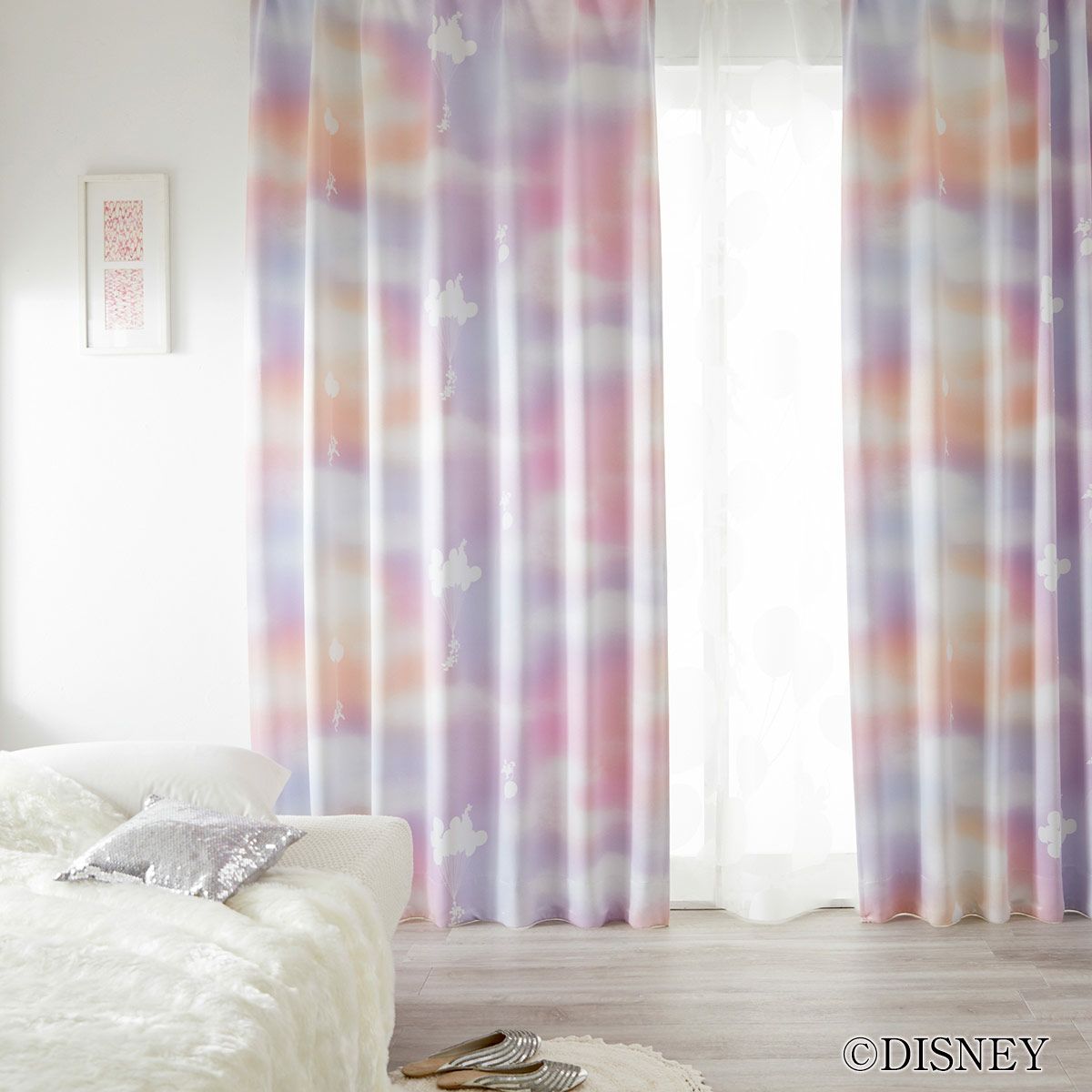 ディズニーカーテン 2級遮光カーテン メロウ〔ミッキー〕（D-1196）｜カーテン通販専門店インズ｜カーテン専門のインテリアショップ 新品未使用　NEXT レインボーカーテン