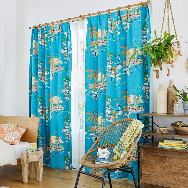 カーテン　遮光　魚　匿名配送 Amazon｜魚 遮光カーテン シーライフ 断熱カーテン3Dプリントされた