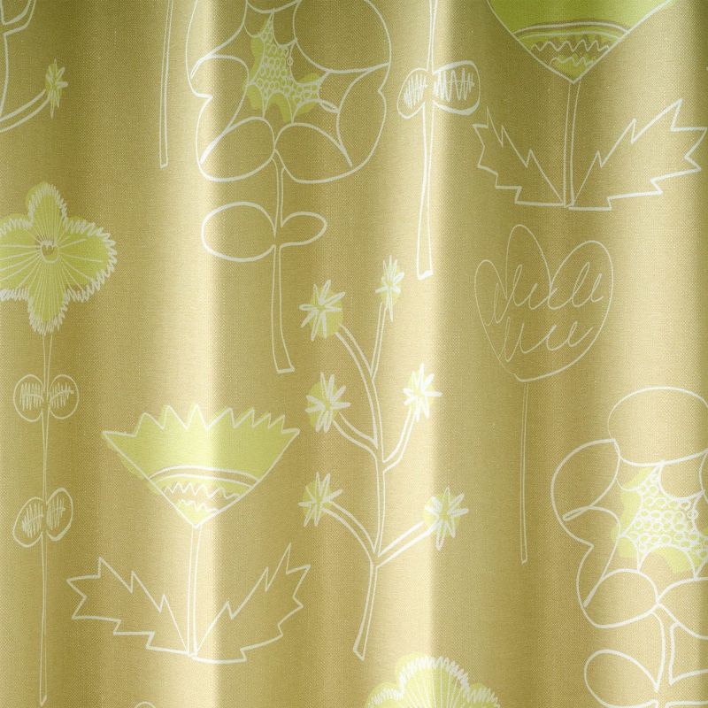 北欧テイストのラフな花柄が魅力の1・2級遮光カーテン アミティエ （D