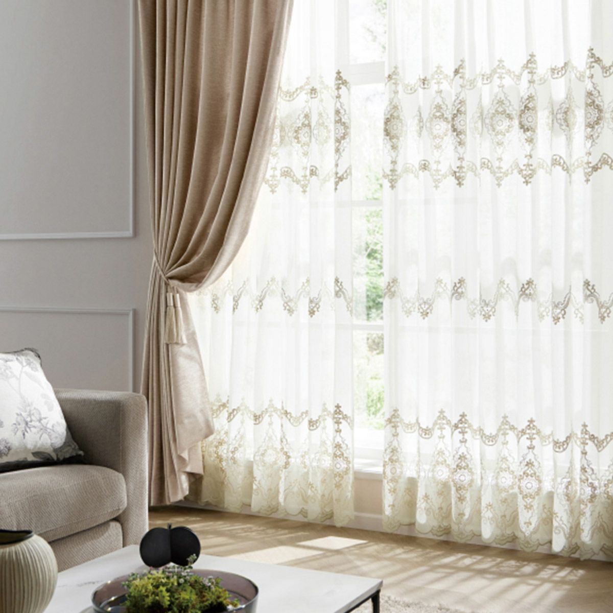 刺繍レースカーテン｜カーテン通販専門店インズ｜カーテン専門の